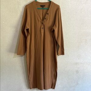 Banana Republic Brown Long Sleeve Dress